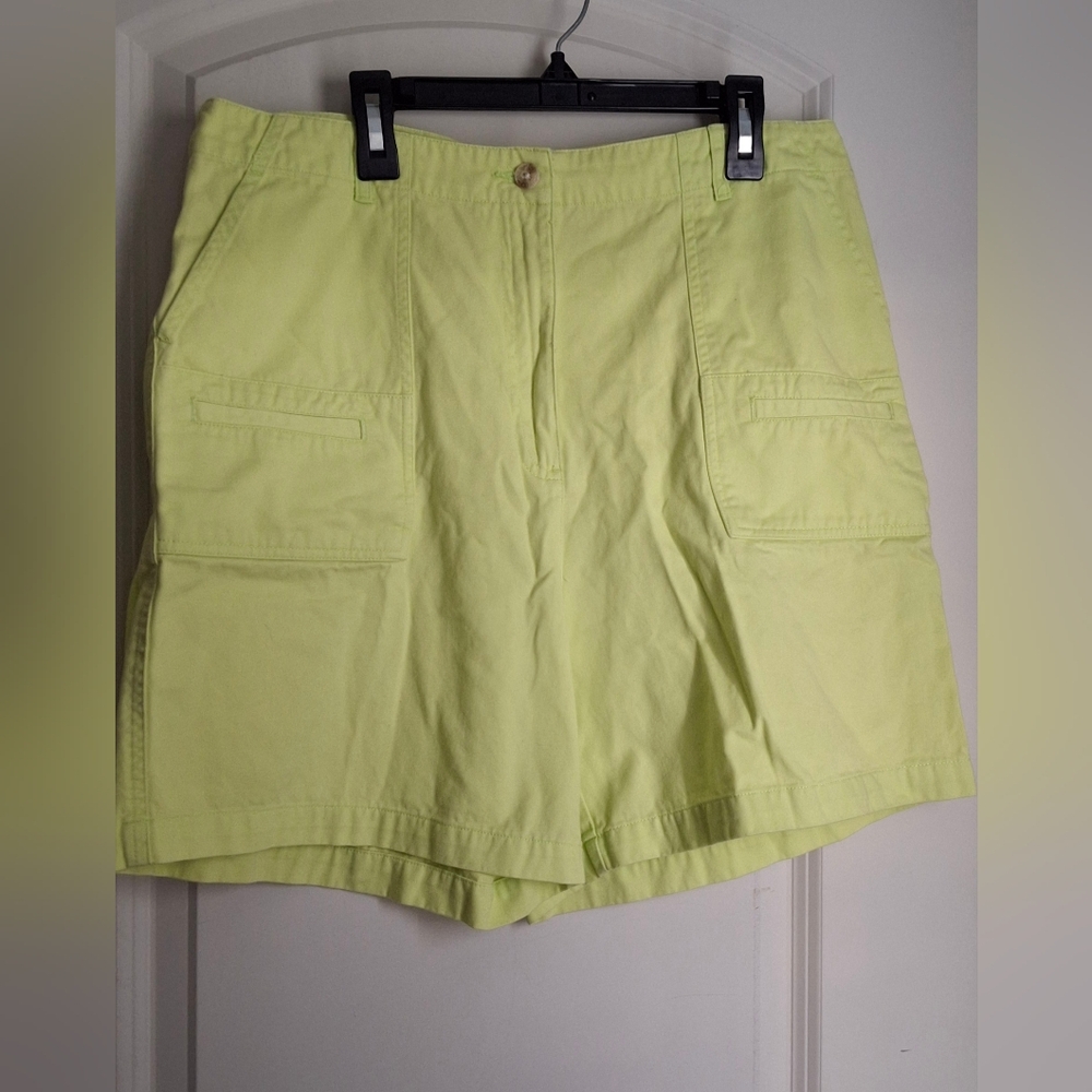 Mountain Lake II Canvas Shorts Womens 12 Rugged Cotton Coastal Mom Beachy